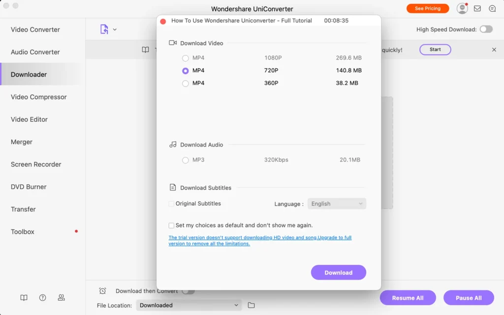 Wondershare Uniconverter review
